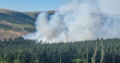 Firefighters tackling huge Northumberland blaze for third day as helicopter called out