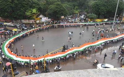 It was the tricolour everywhere in Hubballi, Dharwad