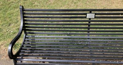 Kind Edinburgh local helps restore vandalised memorial bench after online appeal