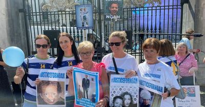 Calls for justice at large protest in Belfast over Noah Donohoe investigation