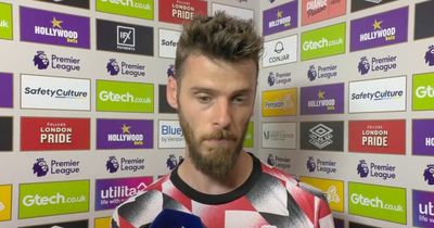 Man Utd's David de Gea requests Sky post-match interview after Brentford horror show