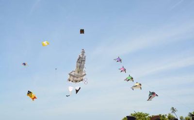 Kite festival gets under way at Mamallapuram