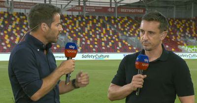 'Look at me when I'm talking to you' - Every word of heated argument as Jamie Redknapp takes on Gary Neville