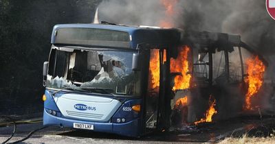 Panicked passengers fled for lives after bus erupted into horror blaze after crash