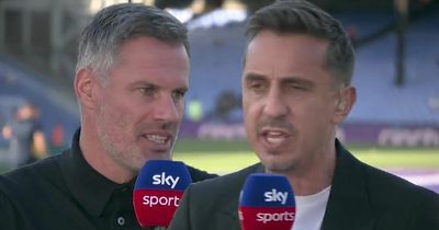 Jamie Carragher mercilessly trolls Gary Neville to rub salt in Man Utd wounds