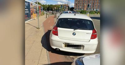 Fury over 'ignorant' drivers blocking cycle lane near city centre - but the council are powerless to stop it