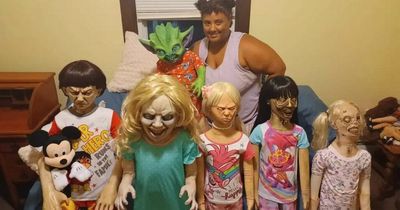Woman, 23, moves into home with zombie doll wife, children and alien doll boyfriend
