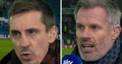 'That’s a lie!' - Gary Neville and Jamie Carragher embroiled in Twitter argument over Man United