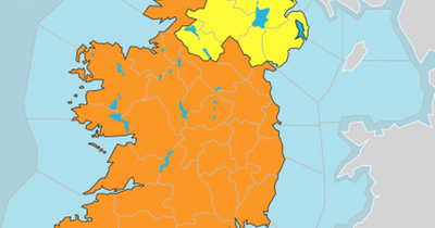 Status Orange thunderstorm warning issued for entire country as forecasters warn of heavy downpours