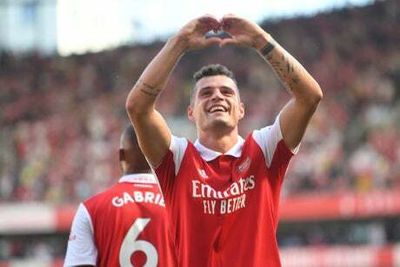 Granit Xhaka explains ‘freedom’ of new Arsenal role after goalscoring display against Leicester