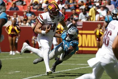 Sam Howell kept Commanders fans at FedEx Field Saturday