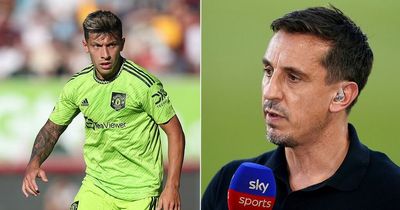 Gary Neville gives Man Utd uncomfortable advice over summer signing Lisandro Martinez