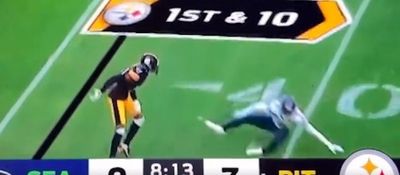 Steelers rookie WR George Pickens absolutely tossed a Seahawks CB to the ground and fans loved it