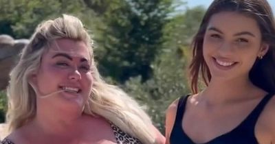 Gemma Collins models swimsuit with Love Island's Nathalia Campos in surprise friendship