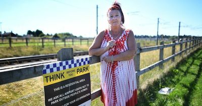 Life on the estate next to Manchester Airport where passengers block drives and cowboys dump cars