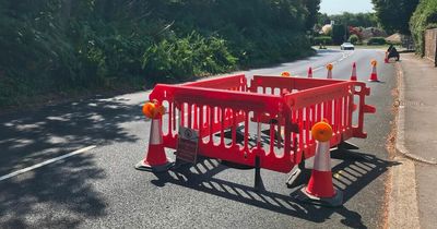 Hole opens up in Cardiff road as extreme heat hits Wales