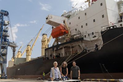 UN ship carrying Ukraine grain to Africa stuck in port