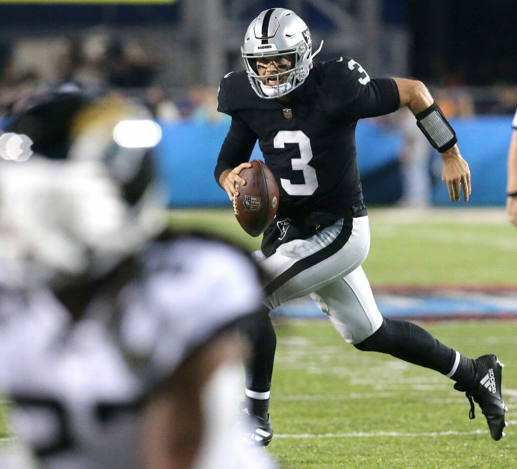 Watch: Raiders Qb Jarrett Stidham Gets 2nd Rushing Td…