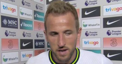 Harry Kane reacts to Antonio Conte's red card after "spicy" battle with Chelsea