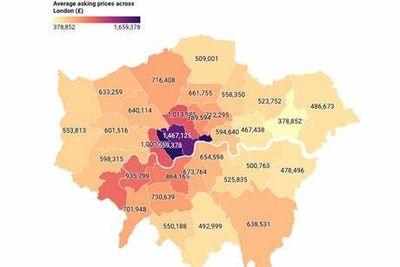 London house prices: asking prices fell £23,000 last month as market returns to seasonal patterns after ‘frenzied’ two years