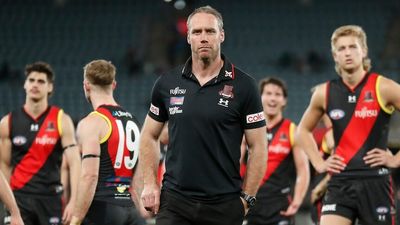 Essendon coach Ben Rutten remains in post, president Paul Brasher resigns after club's heavy loss to Port Adelaide