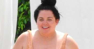 Scarlett Moffatt stuns in unmissable orange swimsuit on sunkissed holiday in Marbella