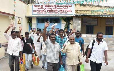 20 convicts set free from Mysuru Central prison for good conduct