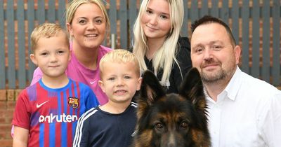Missing dog who sparked mass hunt lured back to family with a tasty BBQ sausage