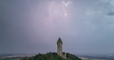 Scots photographer captures epic shot of lightning over the Wallace Monument