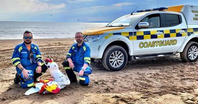 Young child blown out to sea on inflatable unicorn as emergency crews scramble to rescue