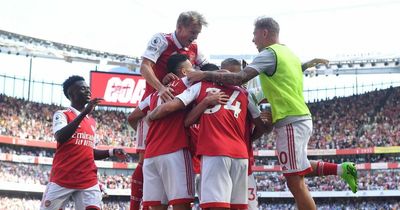 What Gabriel Jesus hilariously did to Emile Smith Rowe during Arsenal celebration vs Leicester