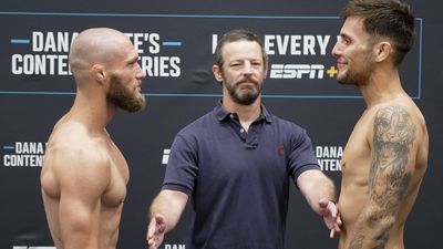 Dana White’s Contender Series 50 faceoff highlights video, photo gallery from Las Vegas
