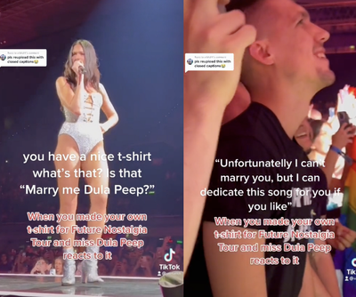 Dua Lipa kindly turns down fan’s marriage proposal during concert: ‘I can dedicate this song to you’