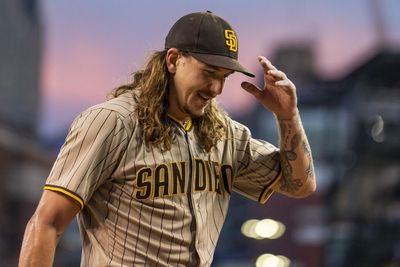 Padres’ Mike Clevinger comically swapped a ball for a beer with a fan in pregame warmups