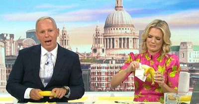 Good Morning Britain fans not happy as Charlotte Hawkins eats banana 'wrong way'