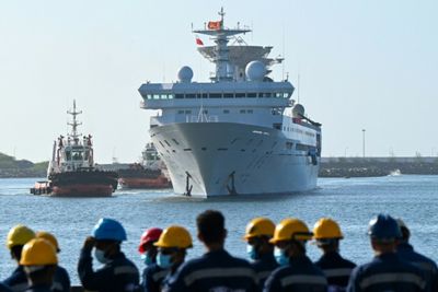 Chinese 'spy ship' docks in Sri Lanka despite India, US concerns