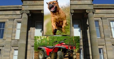 Lanarkshire quad bike rider jailed after setting dog on police officers