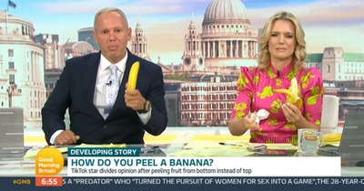 Good Morning Britain viewers left baffled by discussion on how to peel bananas