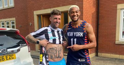 Joelinton invites Newcastle United superfan to his house after getting ‘daft’ tattoo