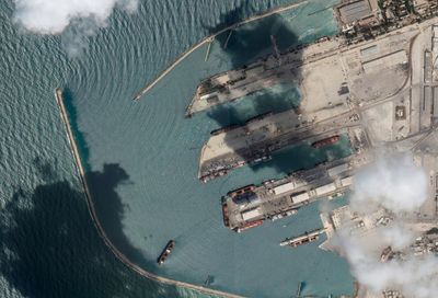 Satellite images show first ship out of Ukraine in Syria