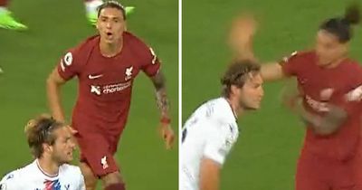 Darwin Nunez red card: New footage shows what caused Liverpool star's moment of madness
