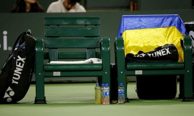 Fan told Ukraine flag too large after apparent complaint from Russian player