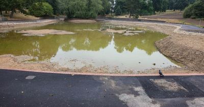 St George Park works update as people urged not to enter dry lake bed