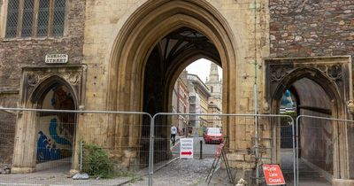 St John’s Gateway in Bristol fenced off due to 'unstable' church spire