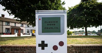 Beautiful Game Boy-style artwork unveiled in Crumlin