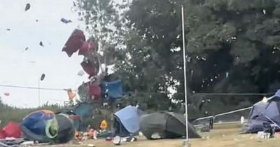 UK festival: Tornado hits Britain sending tents and chairs flying '60 feet' into air