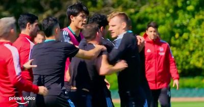 Alexandre Lacazette caused Arsenal training ground bust-up as cameras capture flashpoint