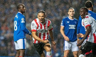 Rangers have to settle for draw with PSV Eindhoven after Obispo’s late header
