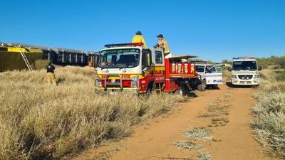 Train crash shuts down Mount Isa-Townsville rail line for the second time since July
