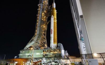NASA's giant U.S. moon rocket Artemis emerges for debut launch